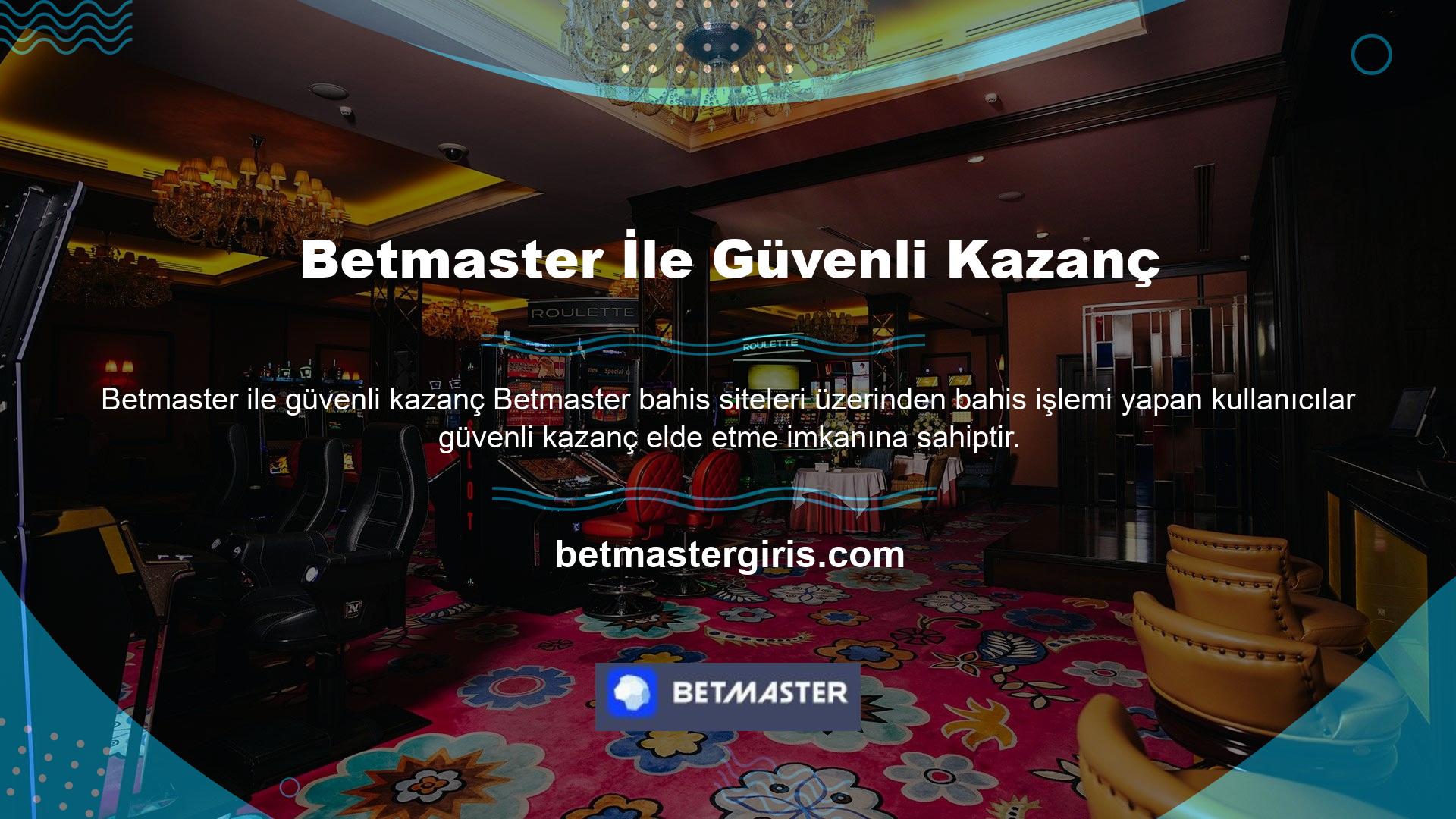 Betmaster canlı bahis seçeneği sayesinde maçı canlı izleyebilir, bu sayede büyük oranlarla büyük kazanabilirsiniz