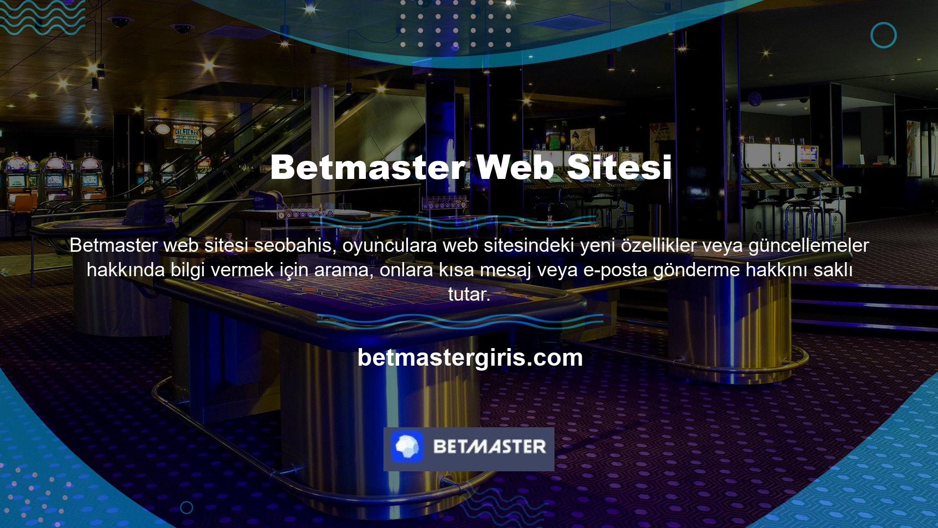 Mobil cihazlar ile siteye giriş yapan kullanıcıların cihazlarında oluşabilecek bilgi kayıplarından veya operatör tarafından tahsil edilen ücretlerden Betmaster internet sitesi sorumlu değildir